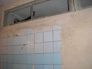 Gyumri  2 VHS restroom wall renovation   
